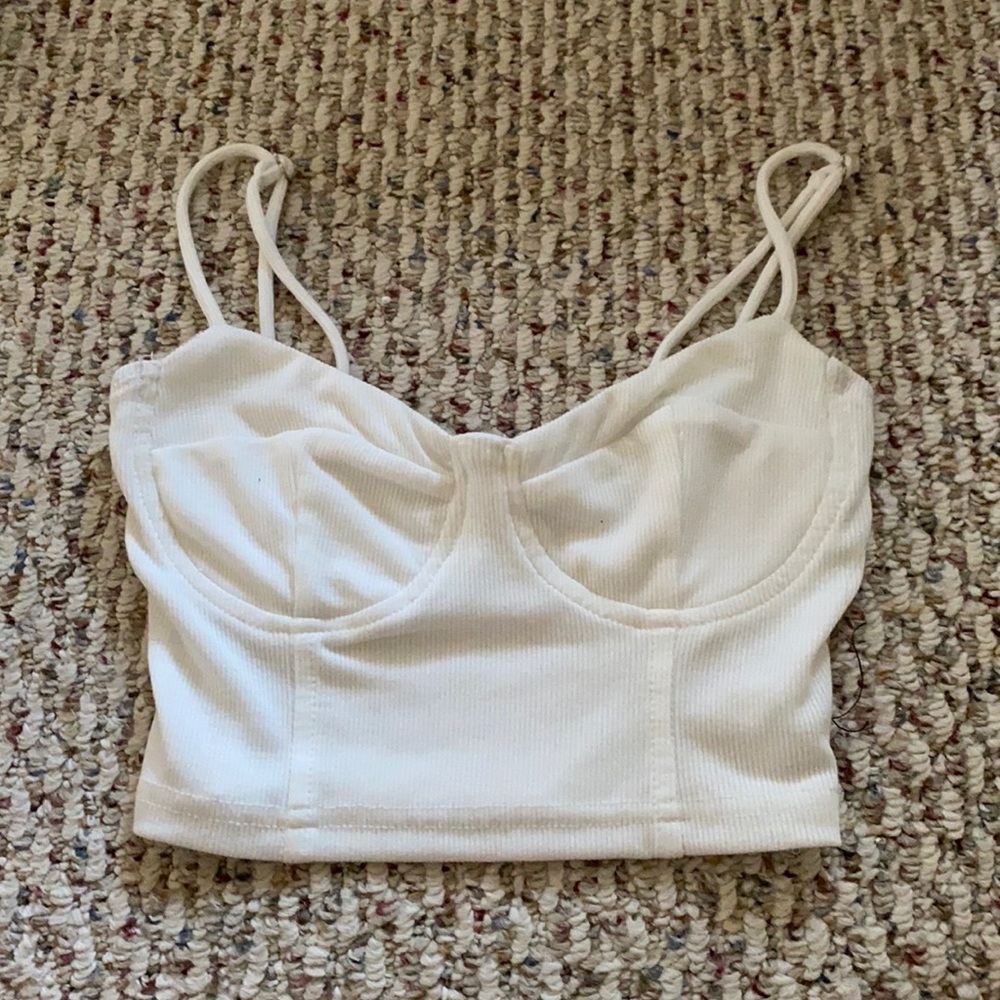 princess polly white crop top